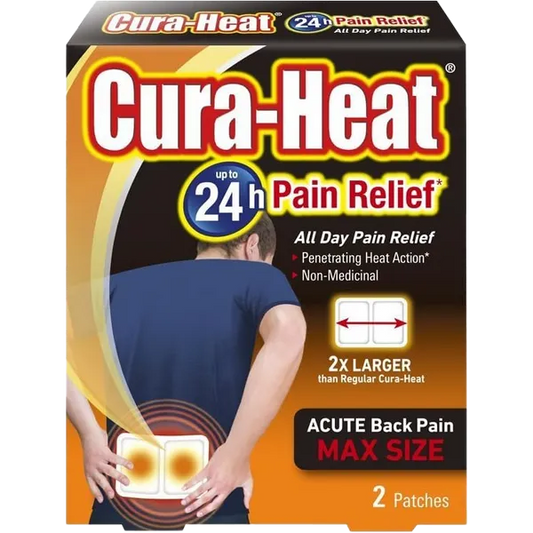 CURA-HEAT BACK PAIN MAX SIZE (2SACHET)
