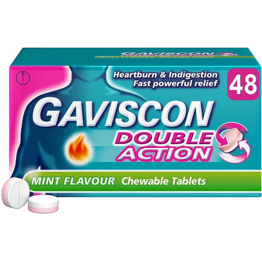 GAVISCON DOUBLE ACTION TABLETS (PACK OF 48)