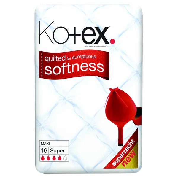 KOTEX MAXI TOWELS SUPER (PACK OF 16)