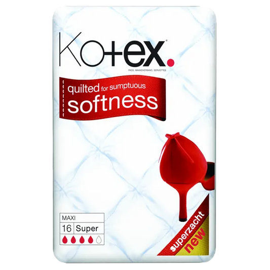 KOTEX MAXI TOWELS SUPER (PACK OF 16)