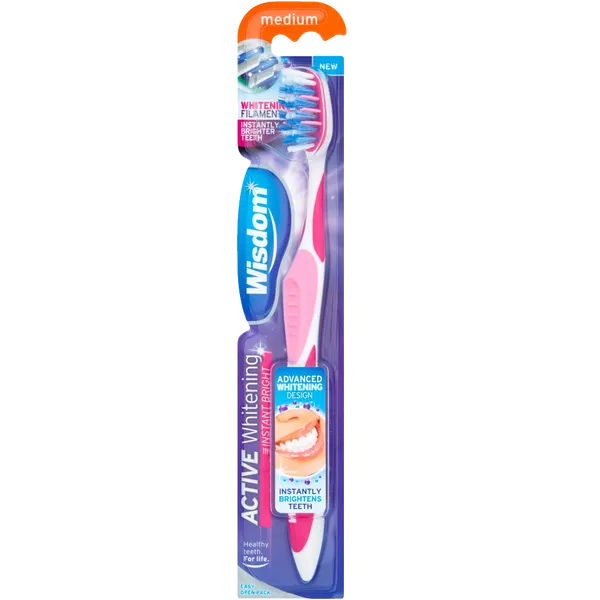 WISDOM ACTIVE WHITE BRIGHT TOOTHBRUSH