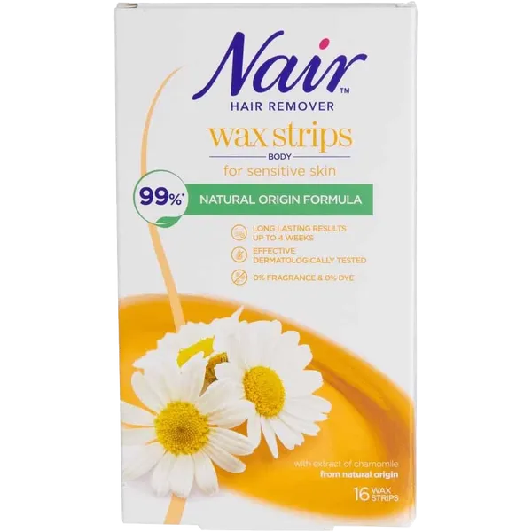 NAIR BODY WAX STRIPS 16S
