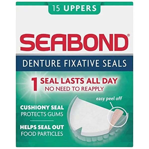 SEABOND DENTURE FIXATIVE UPPERS (PACK OF 15)