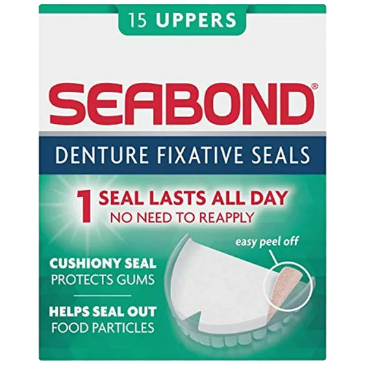 SEABOND DENTURE FIXATIVE UPPERS (PACK OF 15)