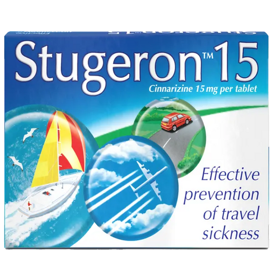STUGERON TAB TRAVEL PACK 15MG