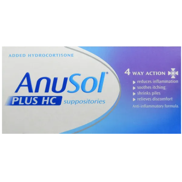 ANUSOL PLUS HC SUPPOSITORIES (PACK OF 12)