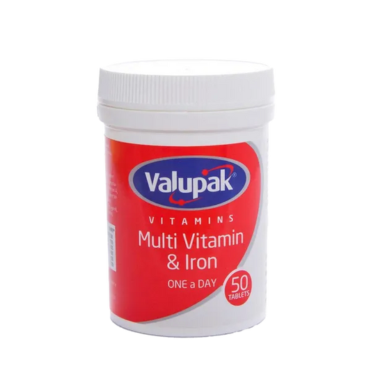 VALUPAK MULTIVITAMINAMIN & IRON TABLET (60)