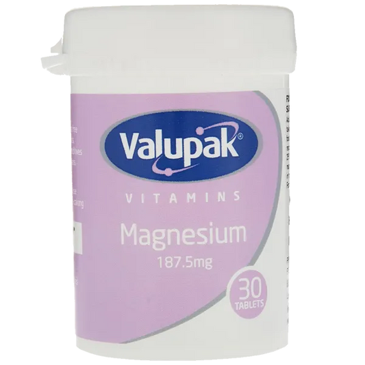 VALUPAK MAGNESIUM 187.5MG TABLETS (30 TABLETS)