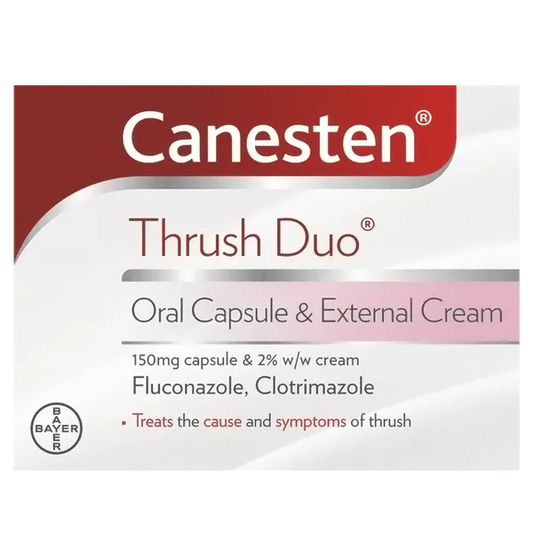 CANESTEN THRUSH FLUCONAZOLE DUO COM GB (1 CAPSULES)