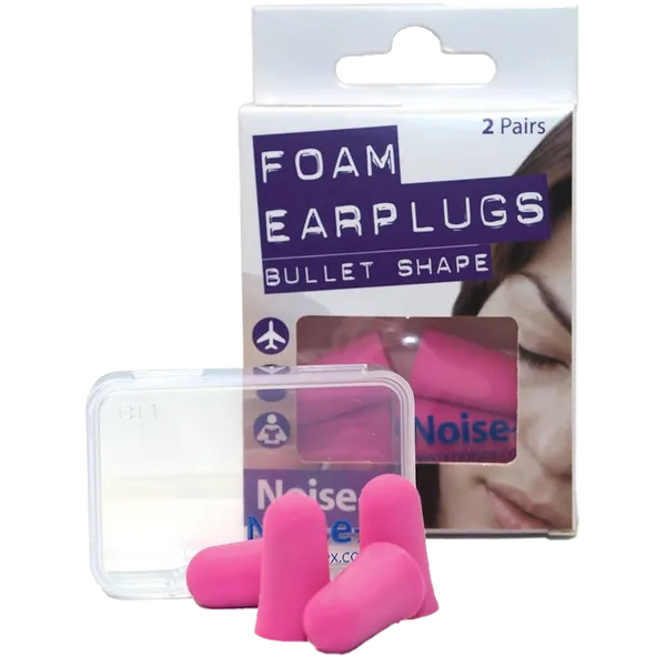 NOISE-X FOAM BULLET EARPLUGS (2 PAIRS)