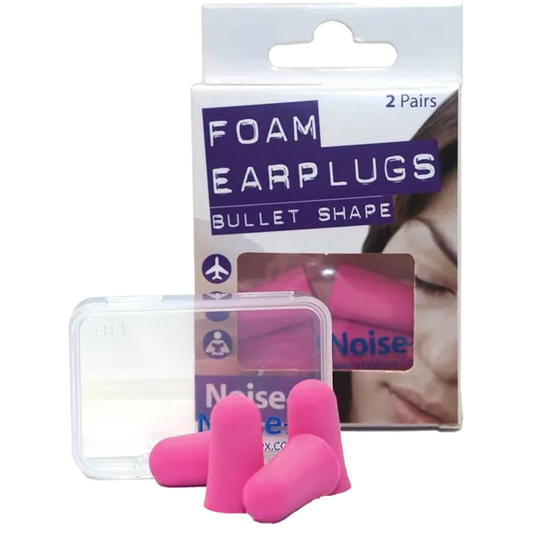 NOISE-X FOAM BULLET EARPLUGS (2 PAIRS)