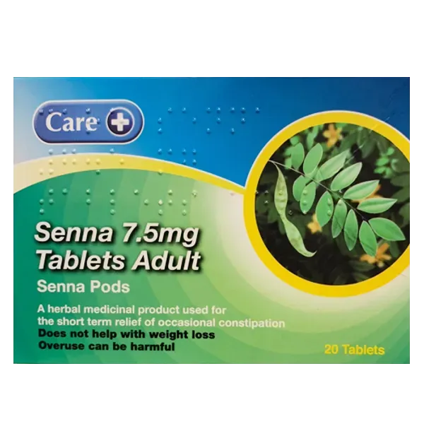 CARE SENNA LAXATIVE TAB 7.5MG (PACK OF 20)