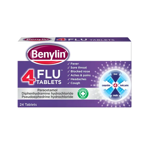 BENYLIN 4 FLU TABLETS (PACK OF 24)
