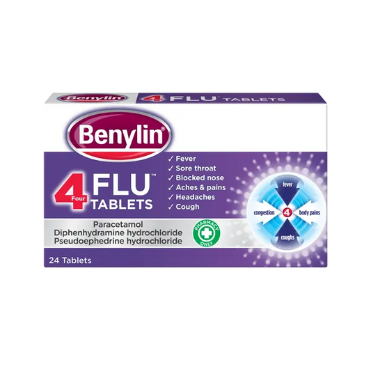 BENYLIN 4 FLU TABLETS (PACK OF 24)