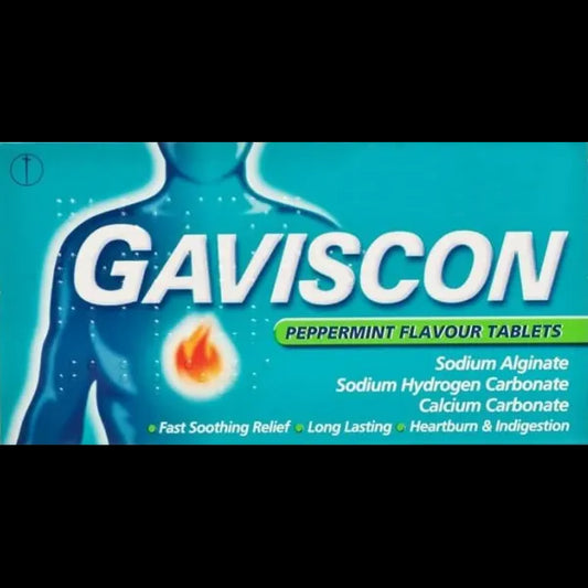 GAVISCON CORE PEPPERMINT 250MG (PACK OF 24)