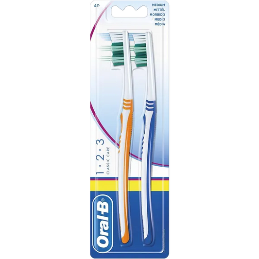 ORAL B T/BRUSH CLASSIC CARE TWIN PACK
