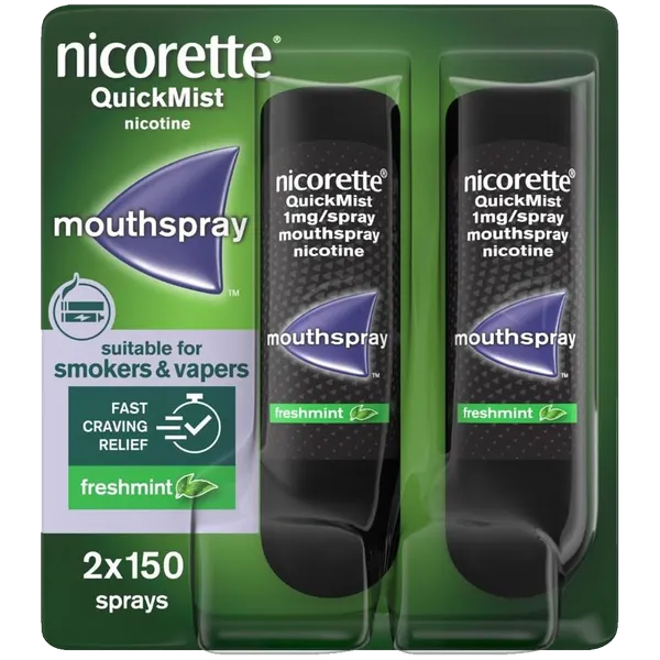 NICORETTE QUICKMIST DUO 1MG (PACK OF 2)