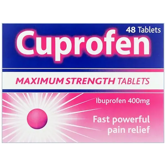 CUPROFEN MAXIMUM STRENGTH TAB 400MG (PACK OF 48)