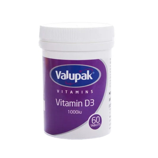 VALUPAK VITAMIN D3 1000IU TABLETS (60 TABLETS)