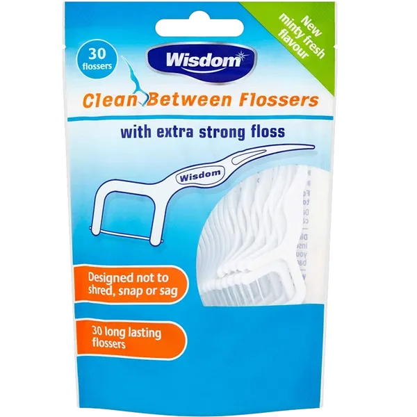 WISDOM EASY SLIDE FLOSSERS Y SHAPED (PACK OF 30)