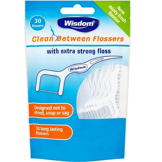 WISDOM EASY SLIDE FLOSSERS Y SHAPED (PACK OF 30)