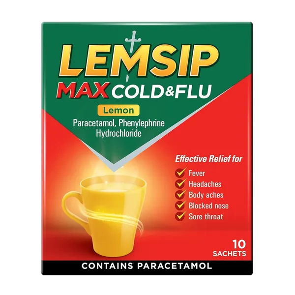 LEMSIP MAX STRENGTH SACHET LEMON (PACK OF 10)