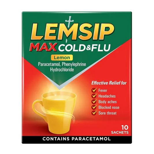 LEMSIP MAX STRENGTH SACHET LEMON (PACK OF 10)