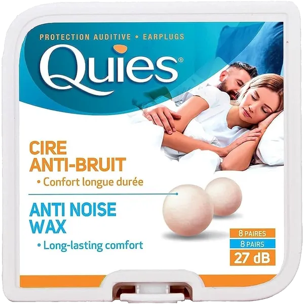QUIES NATURAL WAX BOULES (8 PAIRS)