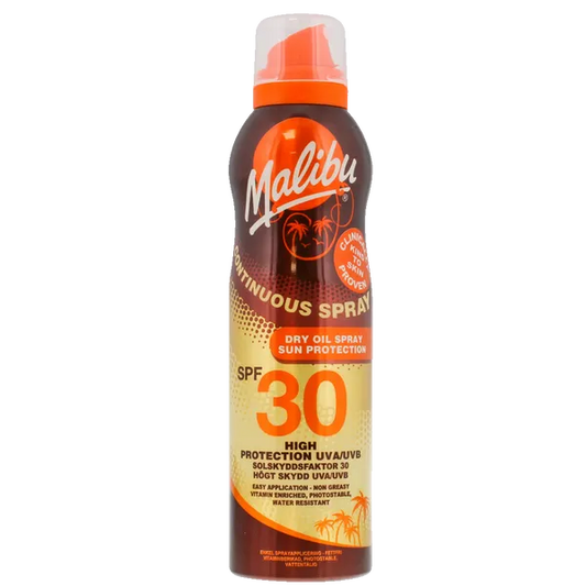 MALIBU SUNCARE SPF 30 DRY OIL SPRAY