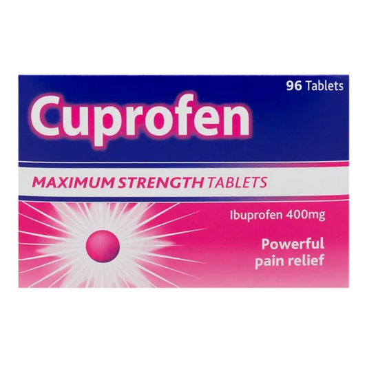 CUPROFEN MAXIMUM STRENGTH TAB 400MG (PACK OF 96)