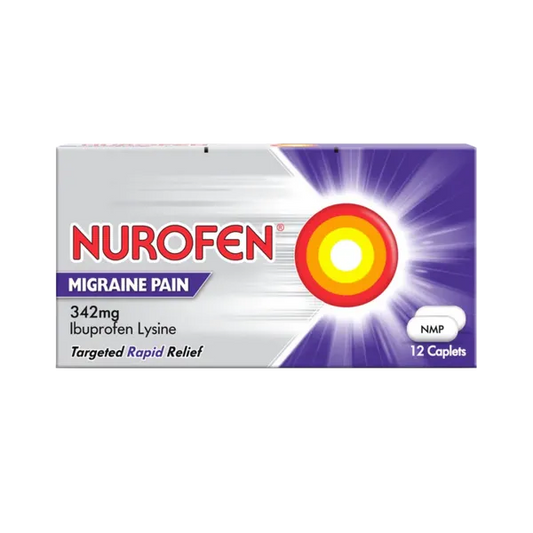 NUROFEN MIGRAINE PAIN 342MG TABLETS (PACK OF 12)