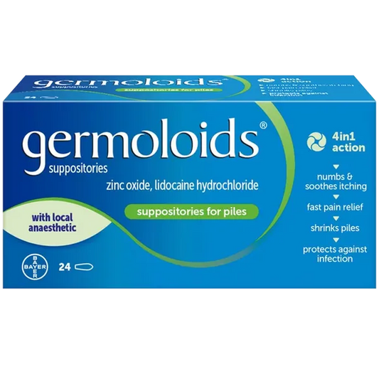 GERMOLOIDS TRIP ACTION SUPPOSITORIES LGE (PACK OF 24)