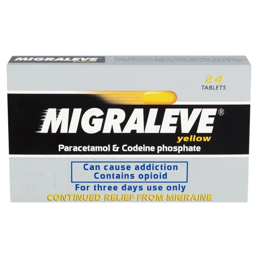 MIGRALEVE TAB YELLOW-TWO (PACK OF 24)