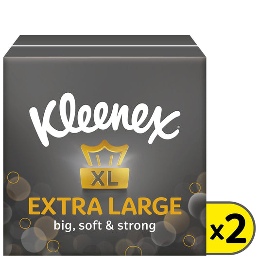 KLEENEX EXTRA LARGE TISSUES COMPACT TWIN (2X44)