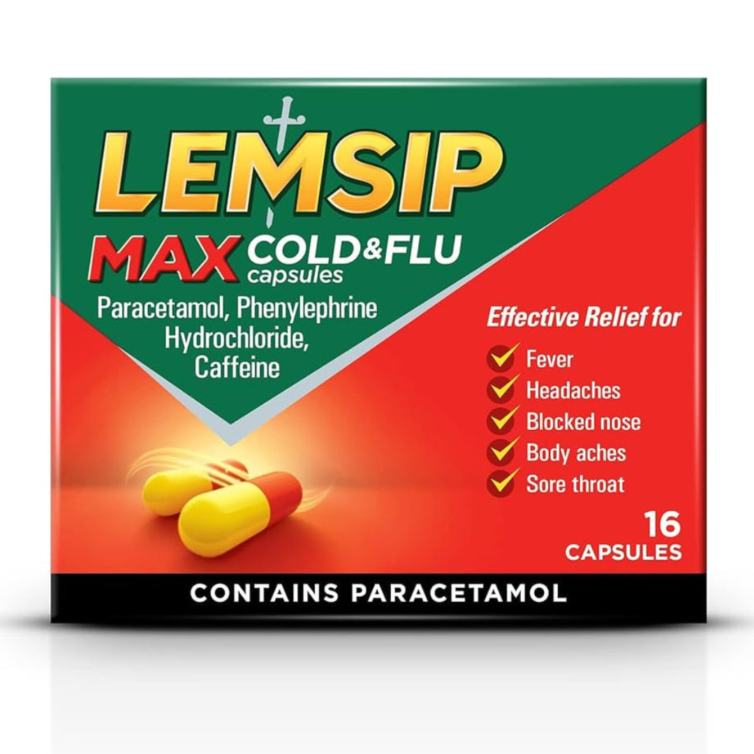 LEMSIP COLD & FLU MAX STRENGTH CAPS (PACK OF 16)