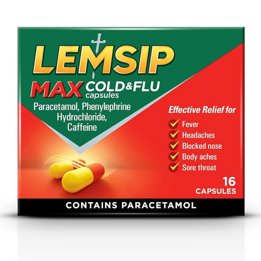 LEMSIP COLD & FLU MAX STRENGTH CAPS (PACK OF 16)