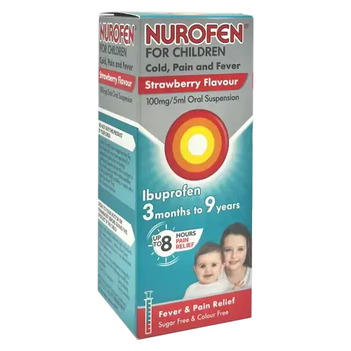 NUROFEN FOR CHILDREN COLD FLU STRAWBERRY (100ML)