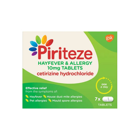 PIRITEZE ALLERGY TABLETS 10MG (PACK OF 7)