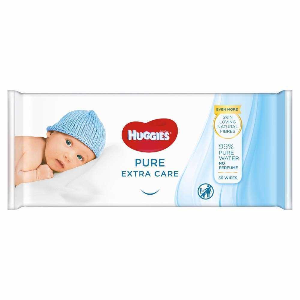 HUGG B/WIPES PURE EXTRA CARE 99% WATER (PACK OF 56)
