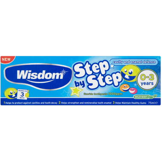 WISDOM STEP BY STEP KIDS TOOTHPASTE 4+ (75ML)