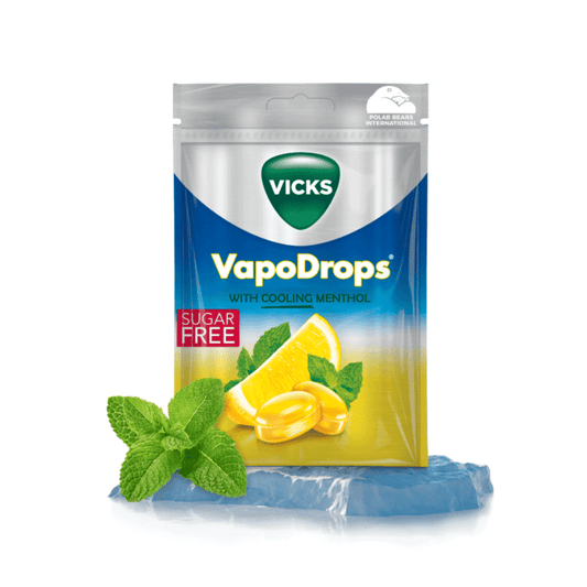 VICKS VAPODROPS LEMON & MENTHOL (PACK OF 72)