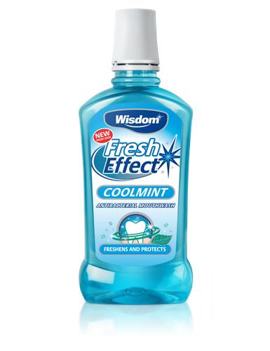 WISDOM FRESH EFFECT MOUTHWASH COOLMINT (500ML)