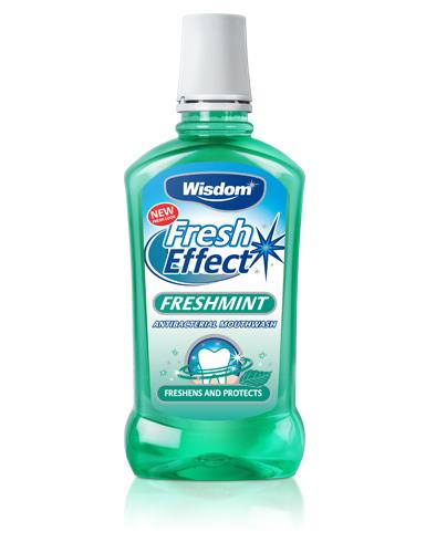 WISDOM FRESH EFFECT MOUTHWASH FRESHMINT (500ML)